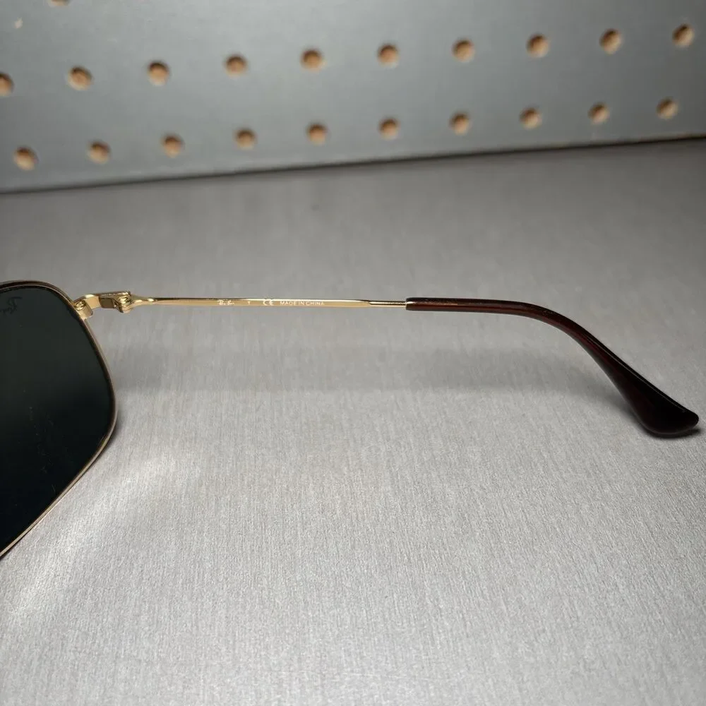 RAY-BAN Sunglasses RB 3267 001/71 64-13 Gold Aviator Shades FRAMES ONLY